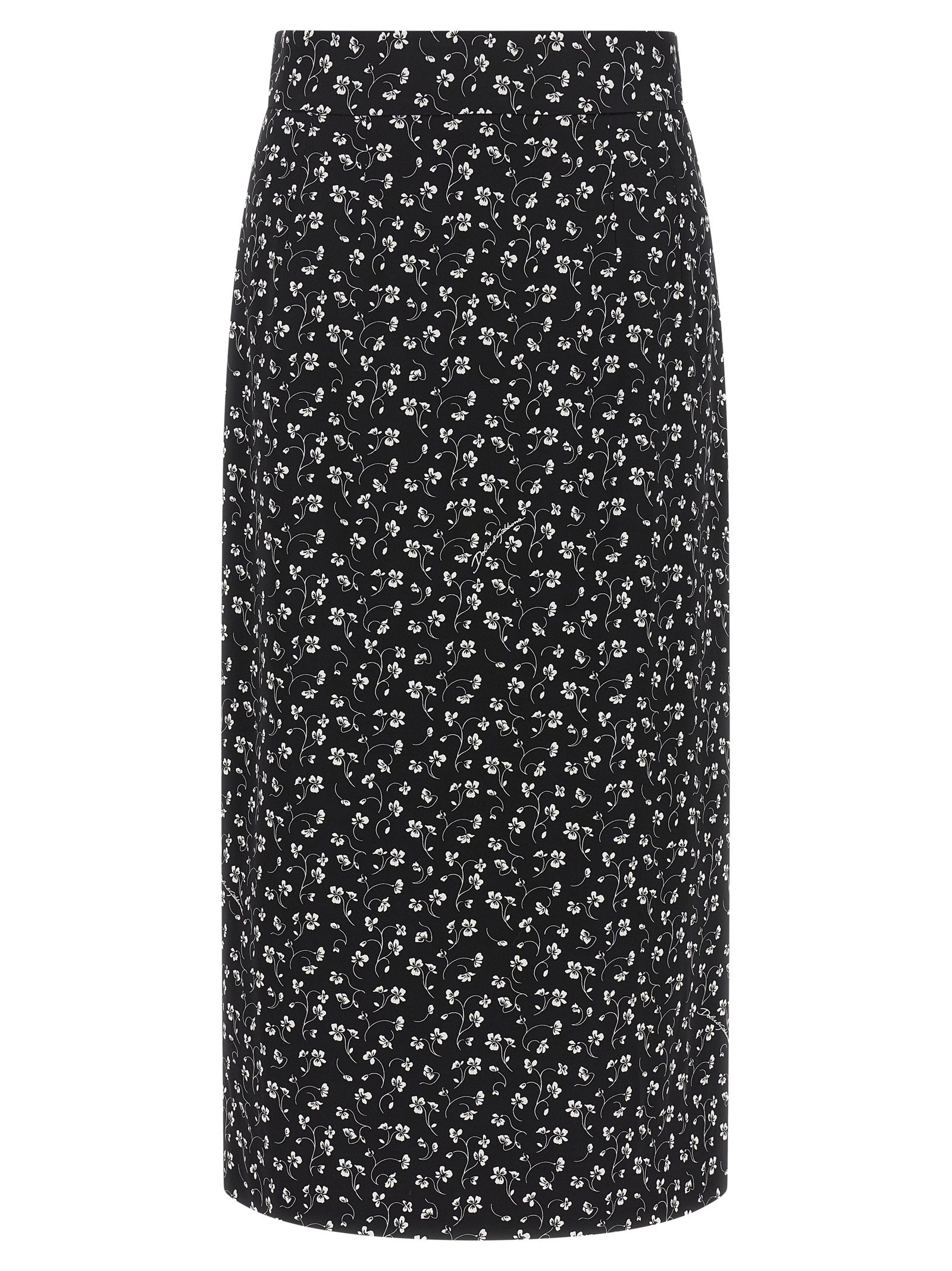 Dolce & Gabbana tweekleurig zijden Midi rok