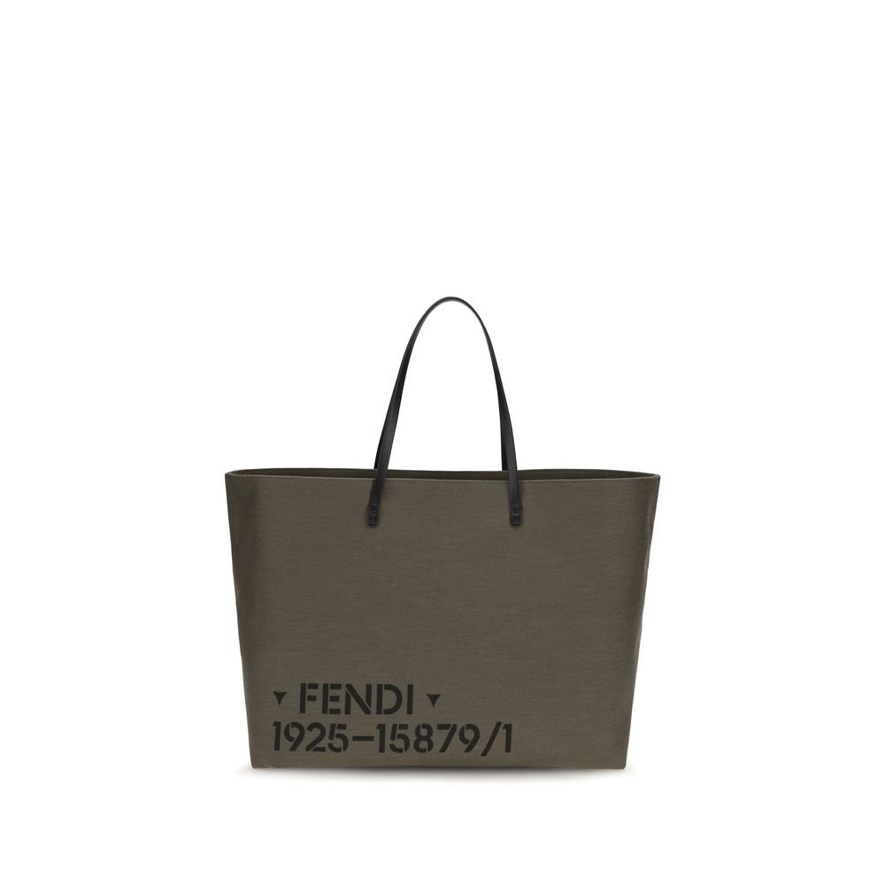 Fendi tweekleurig polyester schoudertas
