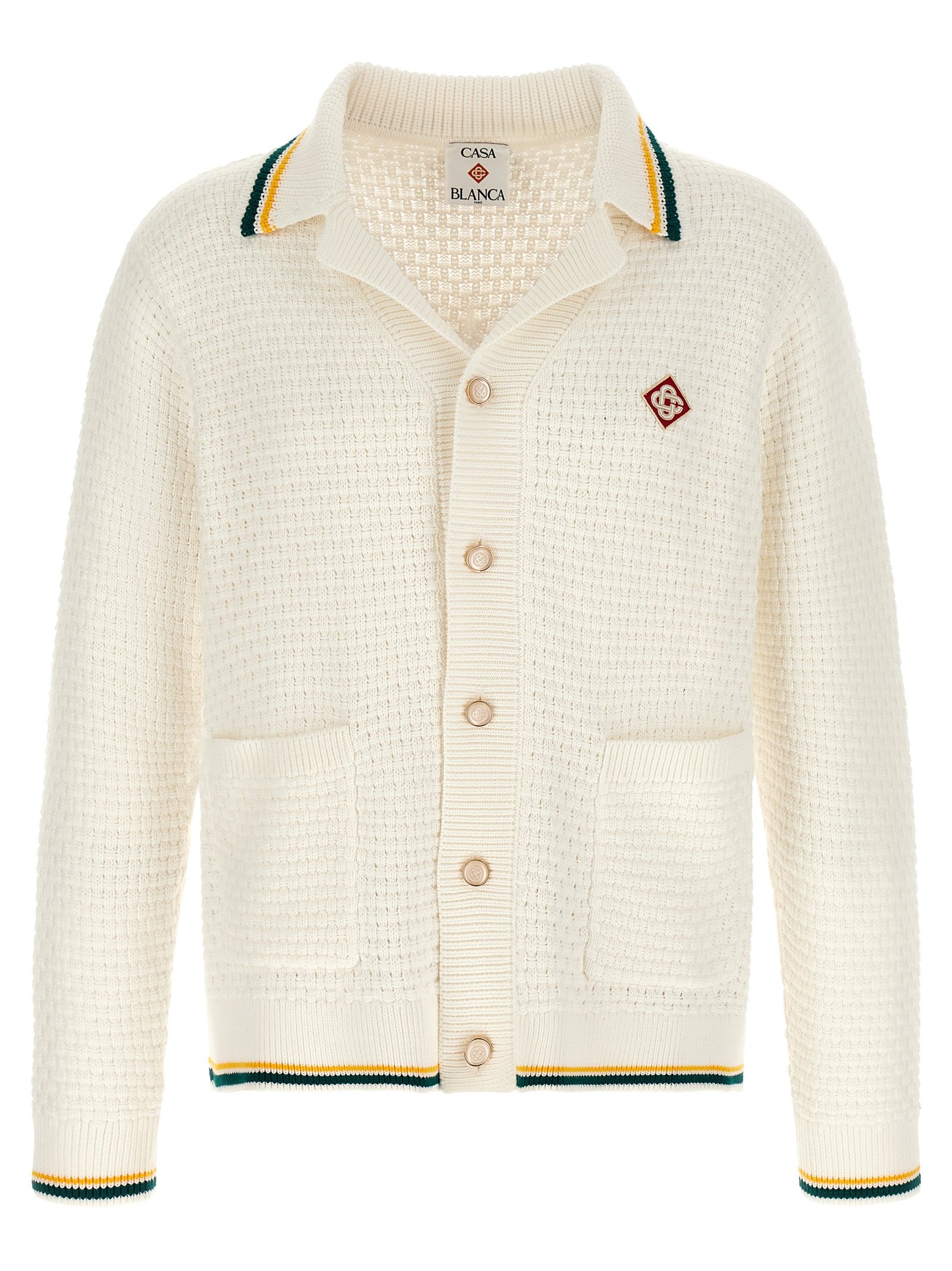 Casablanca wit katoenen vest