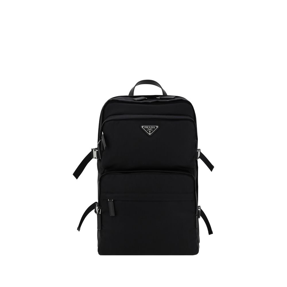 Prada zwart gerecycled polyamide Backpack