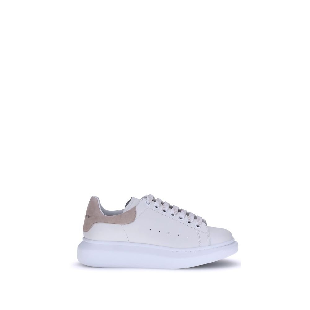 Alexander McQueen wit kalfsleren platformsneakers