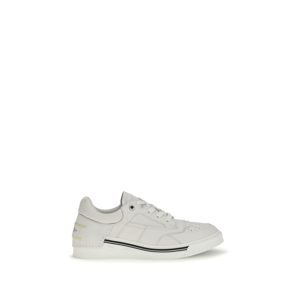 Fendi wit kalfsleren lage sneakers