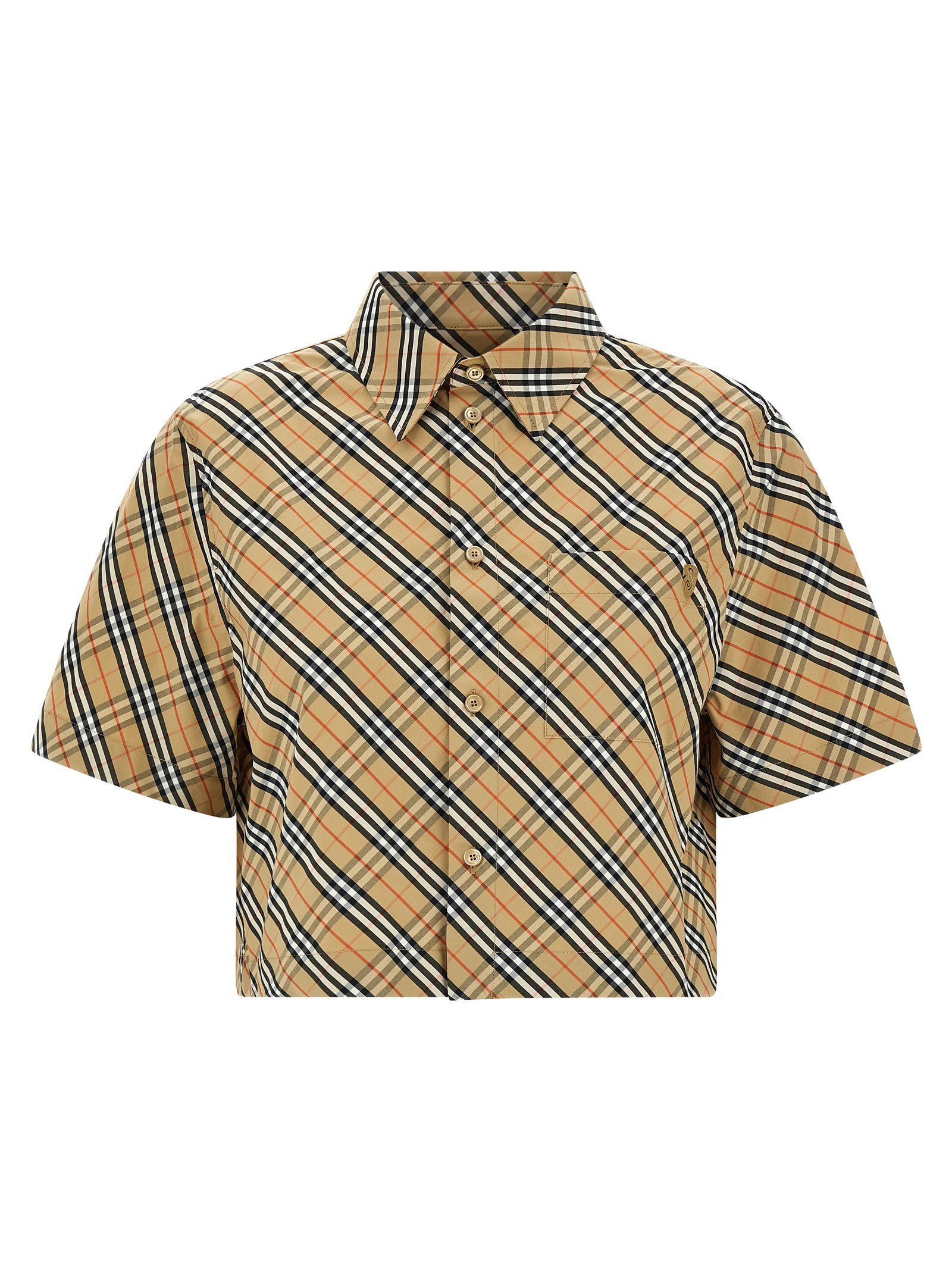 Burberry B Shield ruitdessin overhemd