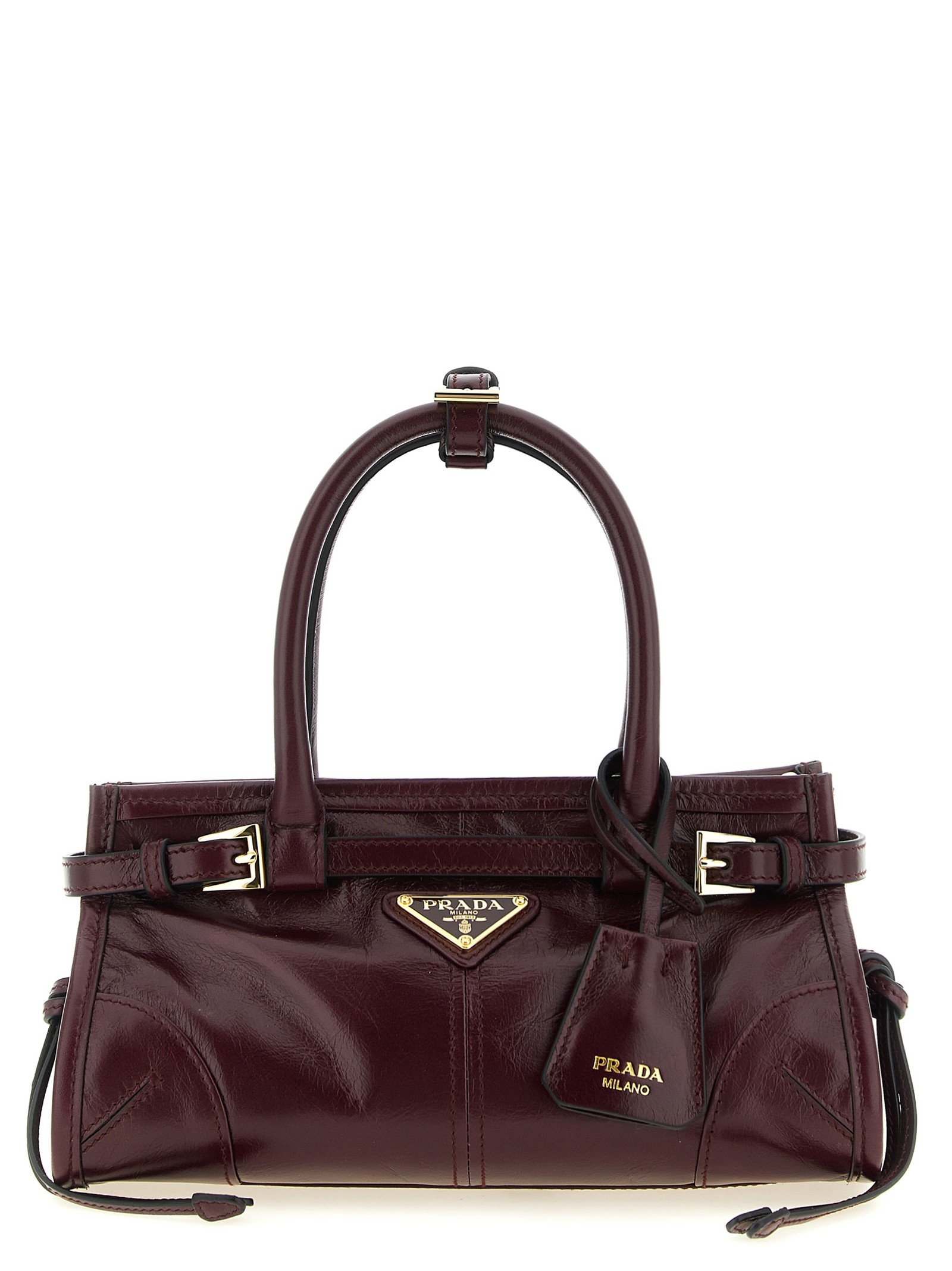 Prada Bonnie mini leren handtas