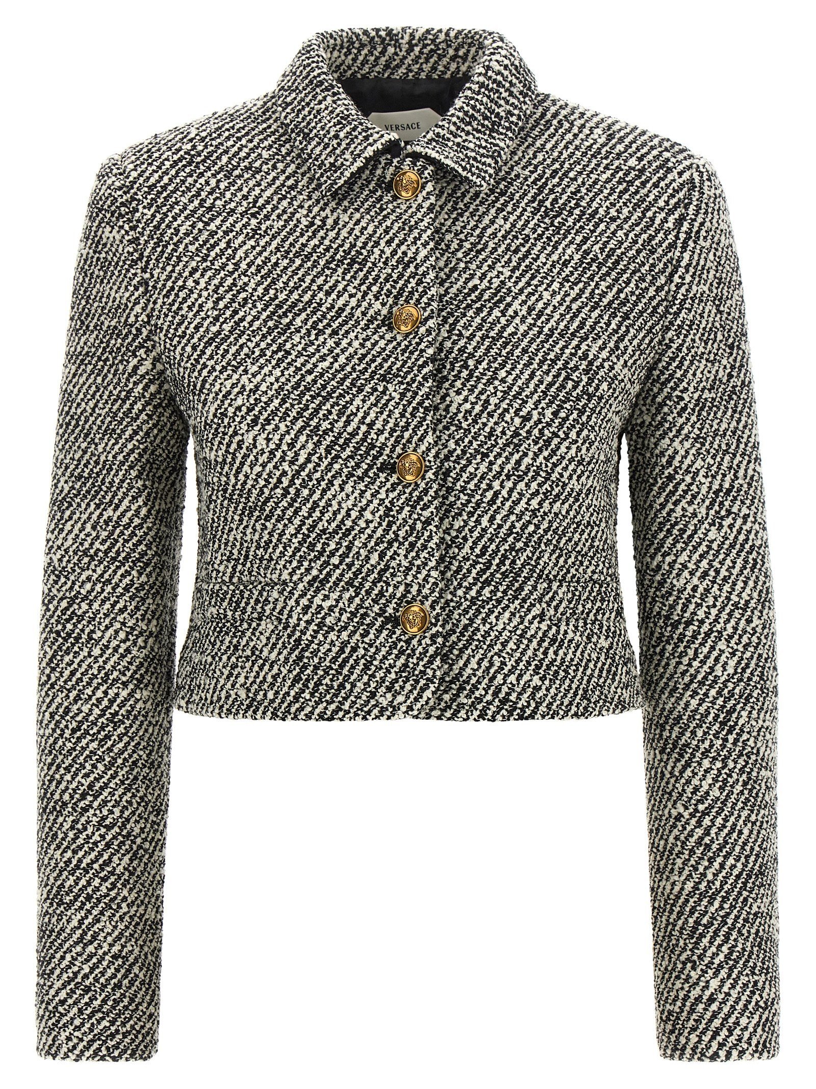 Versace Bouclé wolmix blouson jack