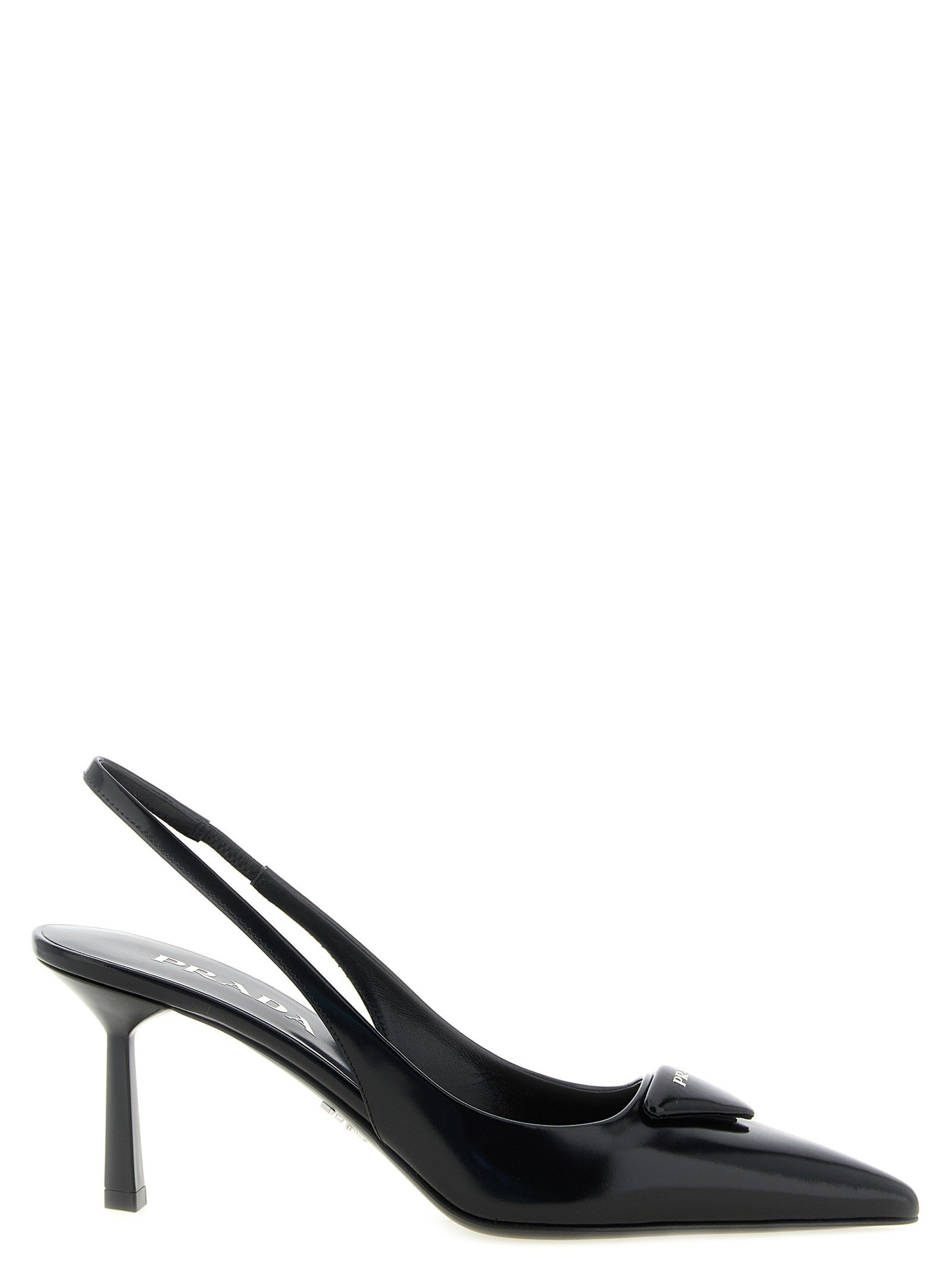 Prada Brushed leren slingback