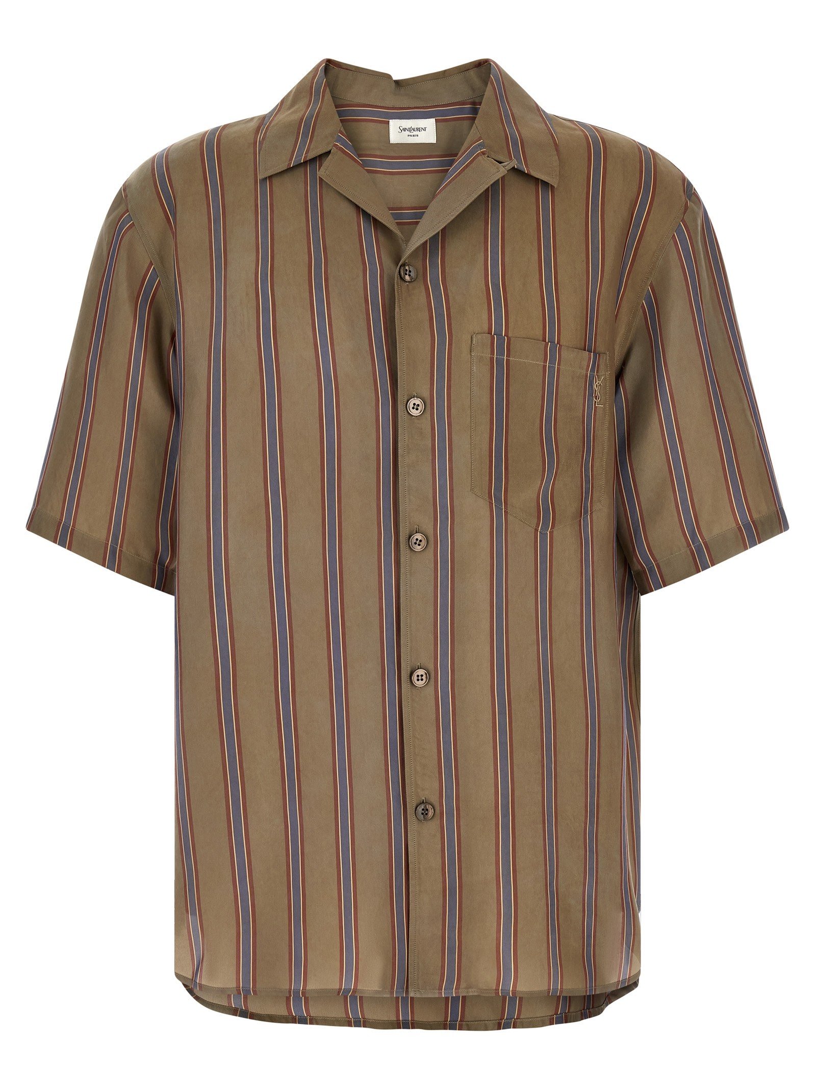 Saint Laurent Cassandre striped overhemd