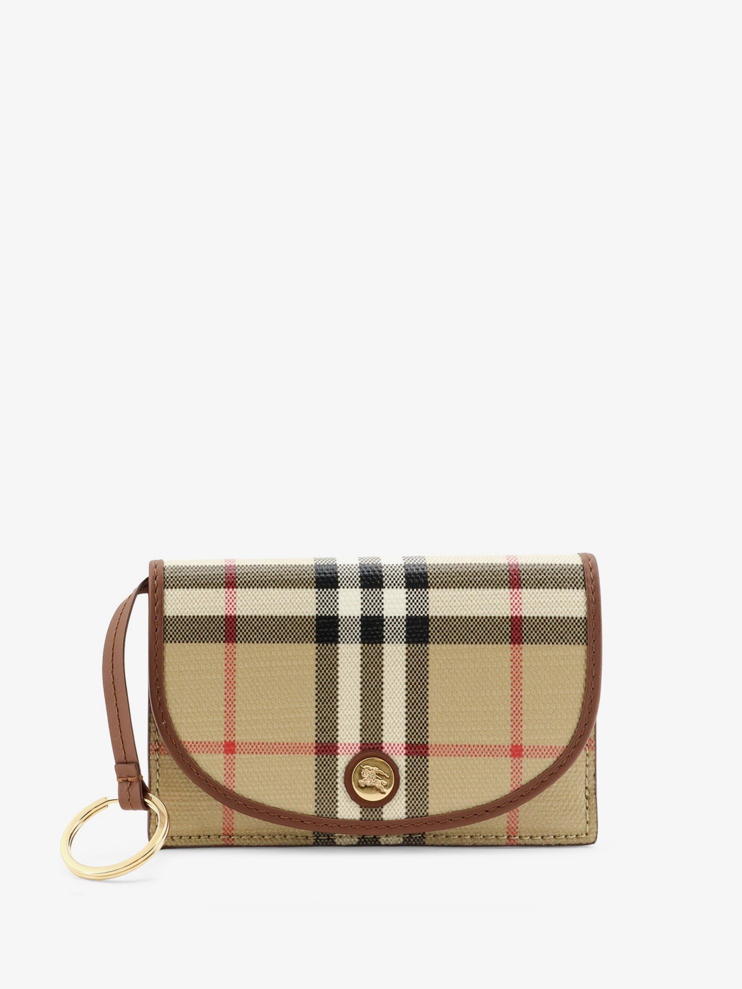 Burberry Coated canvas portemonnee met ruitdessin dessin