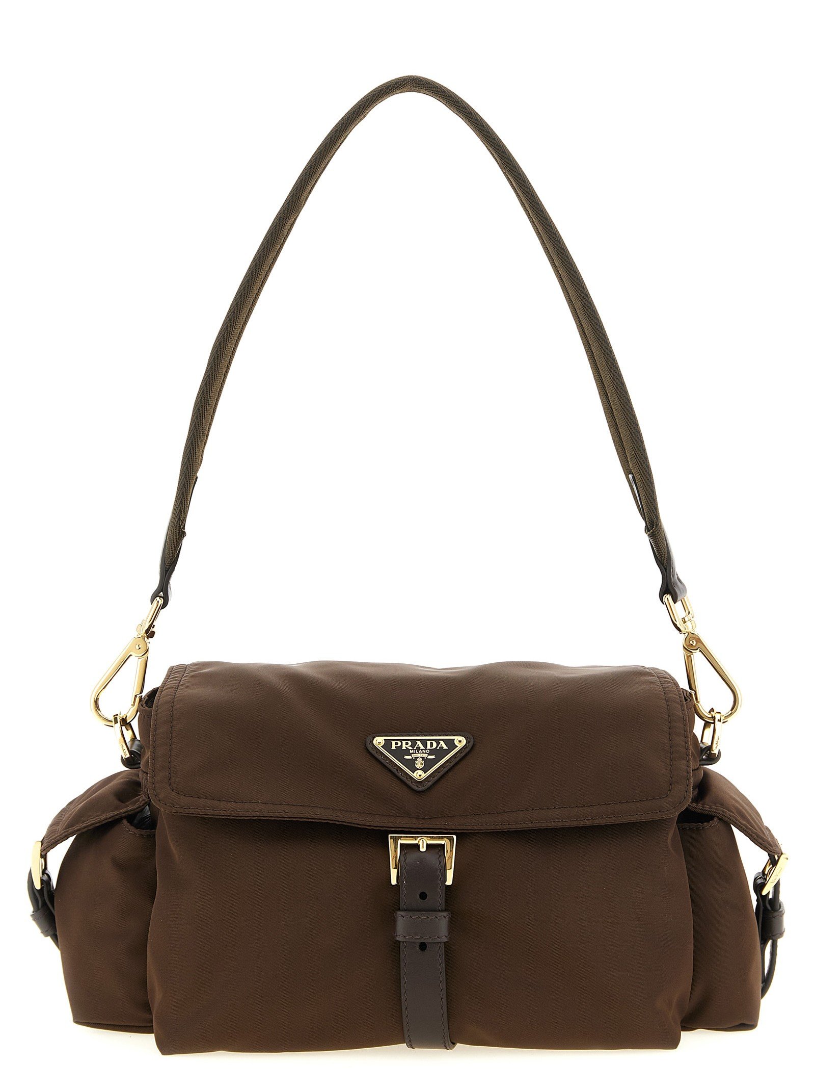 Prada Explore met pattina schoudertas