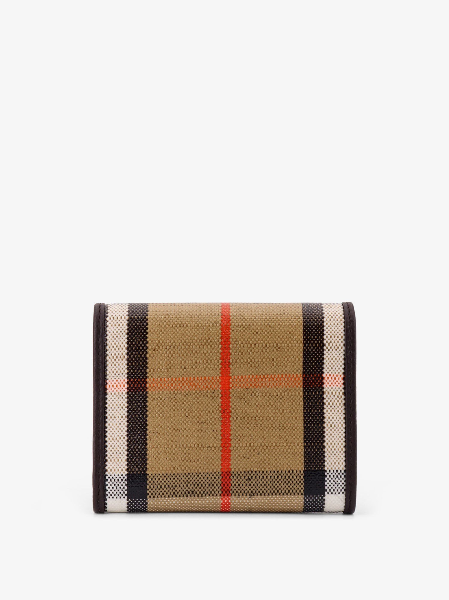 Burberry Highlands Compact portemonnee met leren inserts