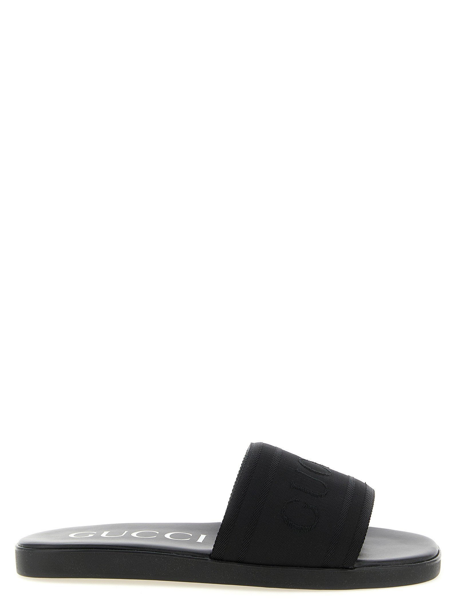 Gucci Jacquard logo slides