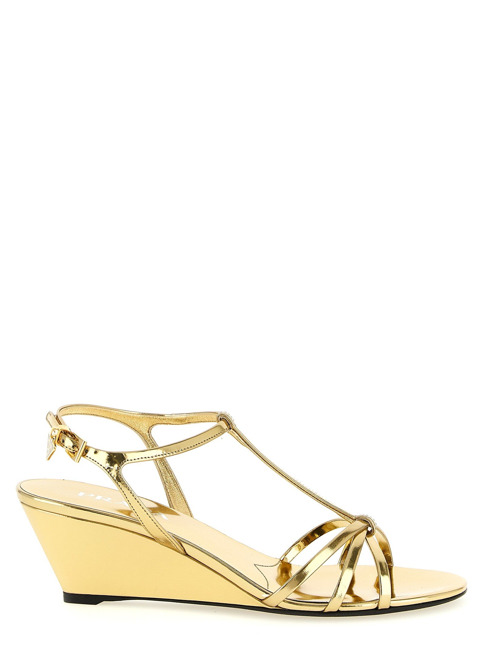 Prada Laminated leren sandalen