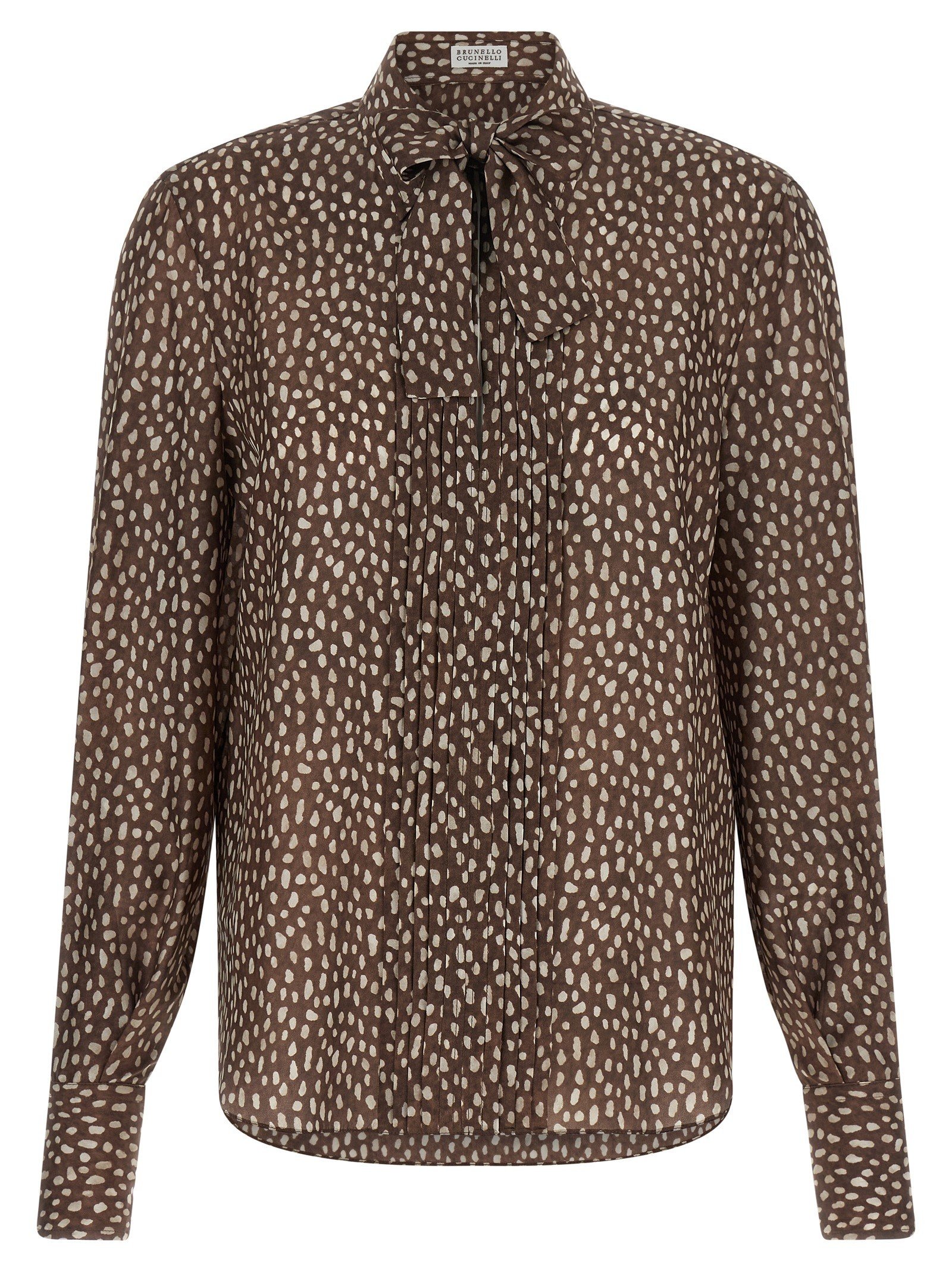 Brunello Cucinelli Lavallière collar overhemd