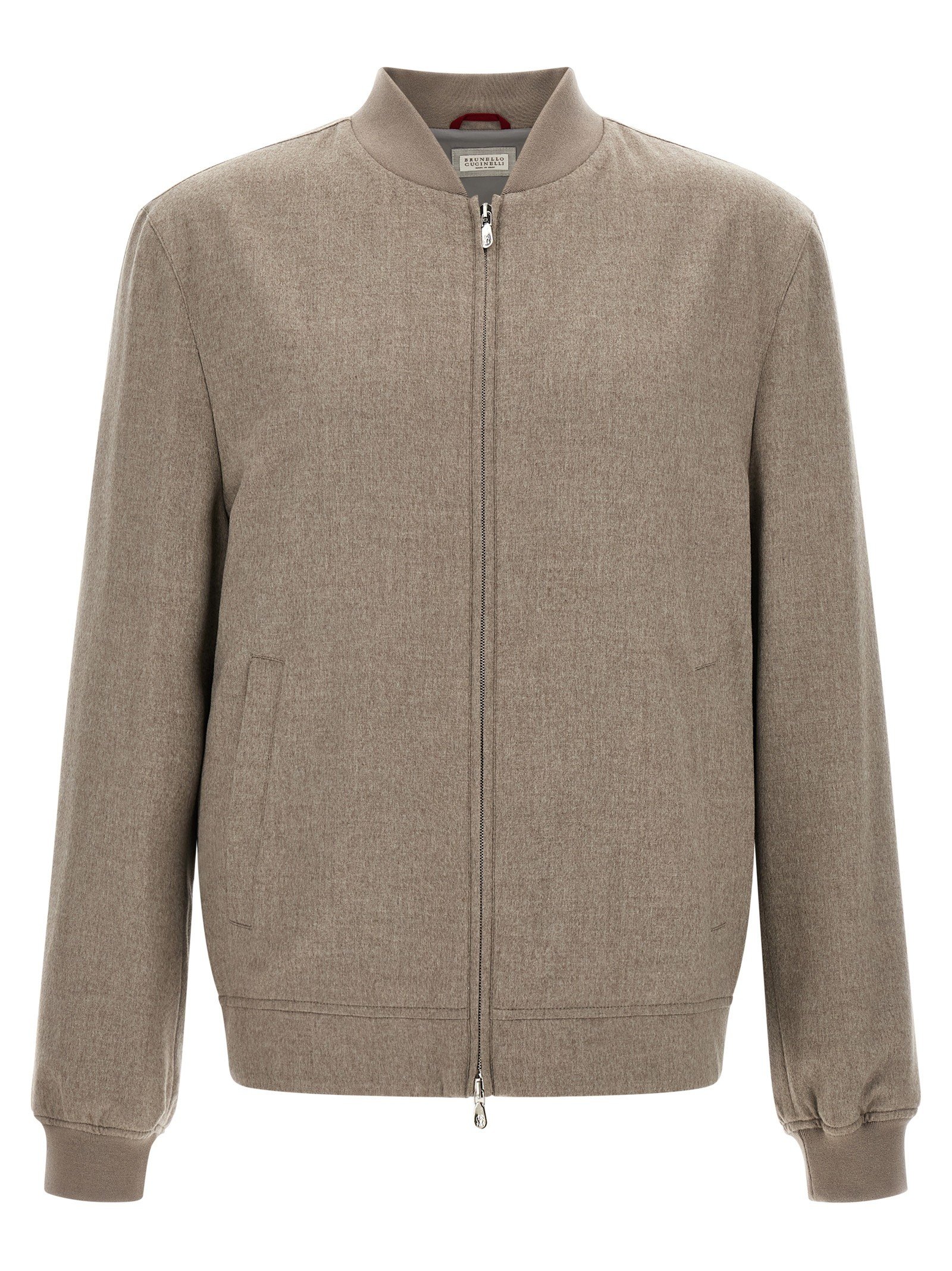 Brunello Cucinelli Lichtgewicht flannel bomberjack