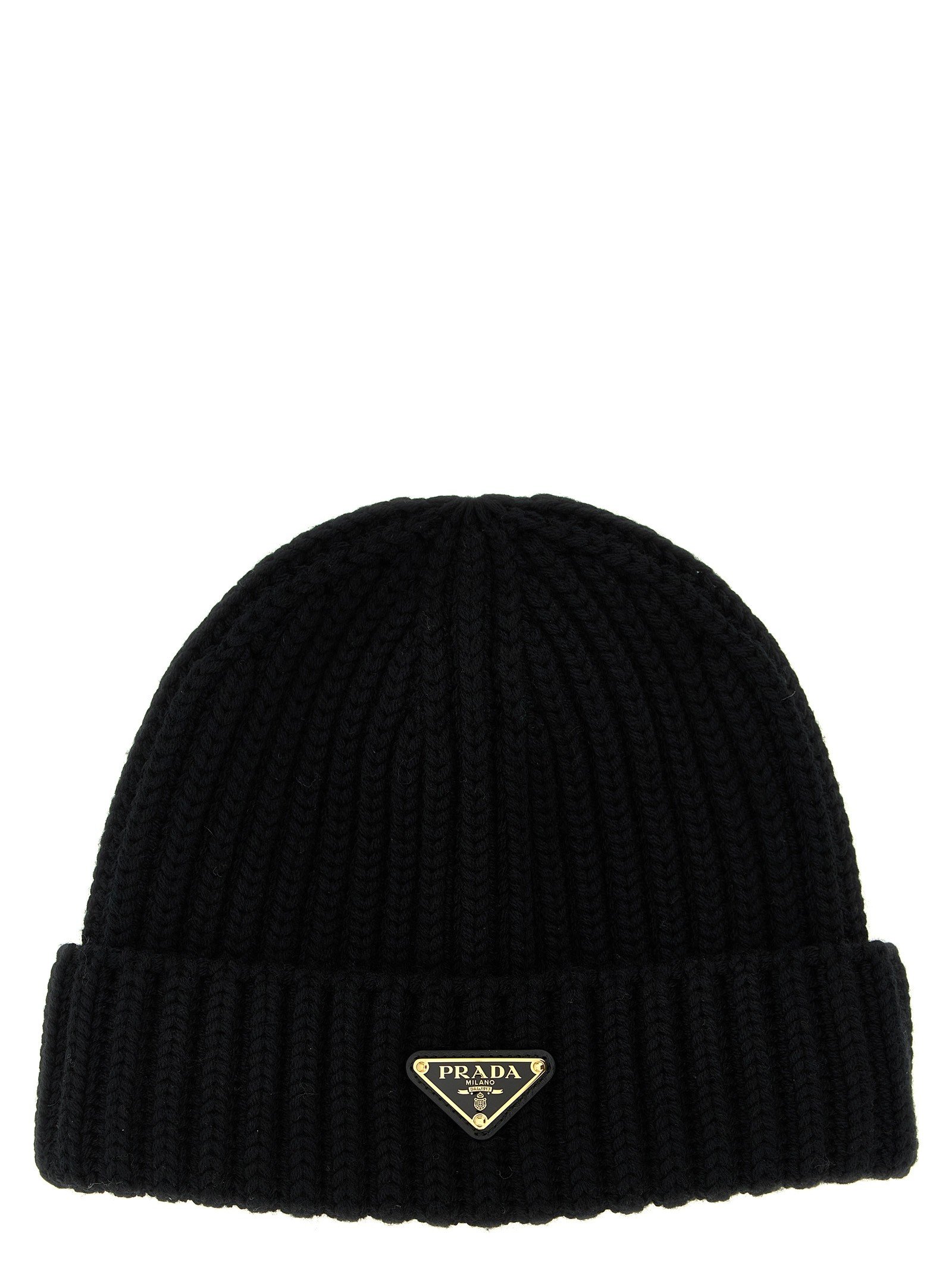 Prada Logo triangle beanie