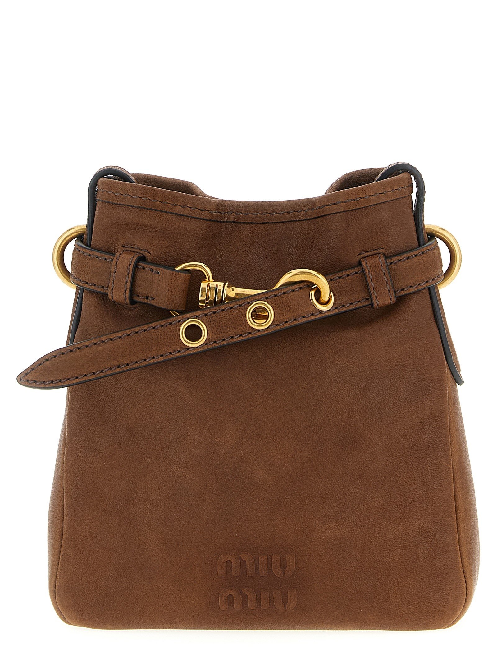 Miu Miu Nappa leren shoulder strap