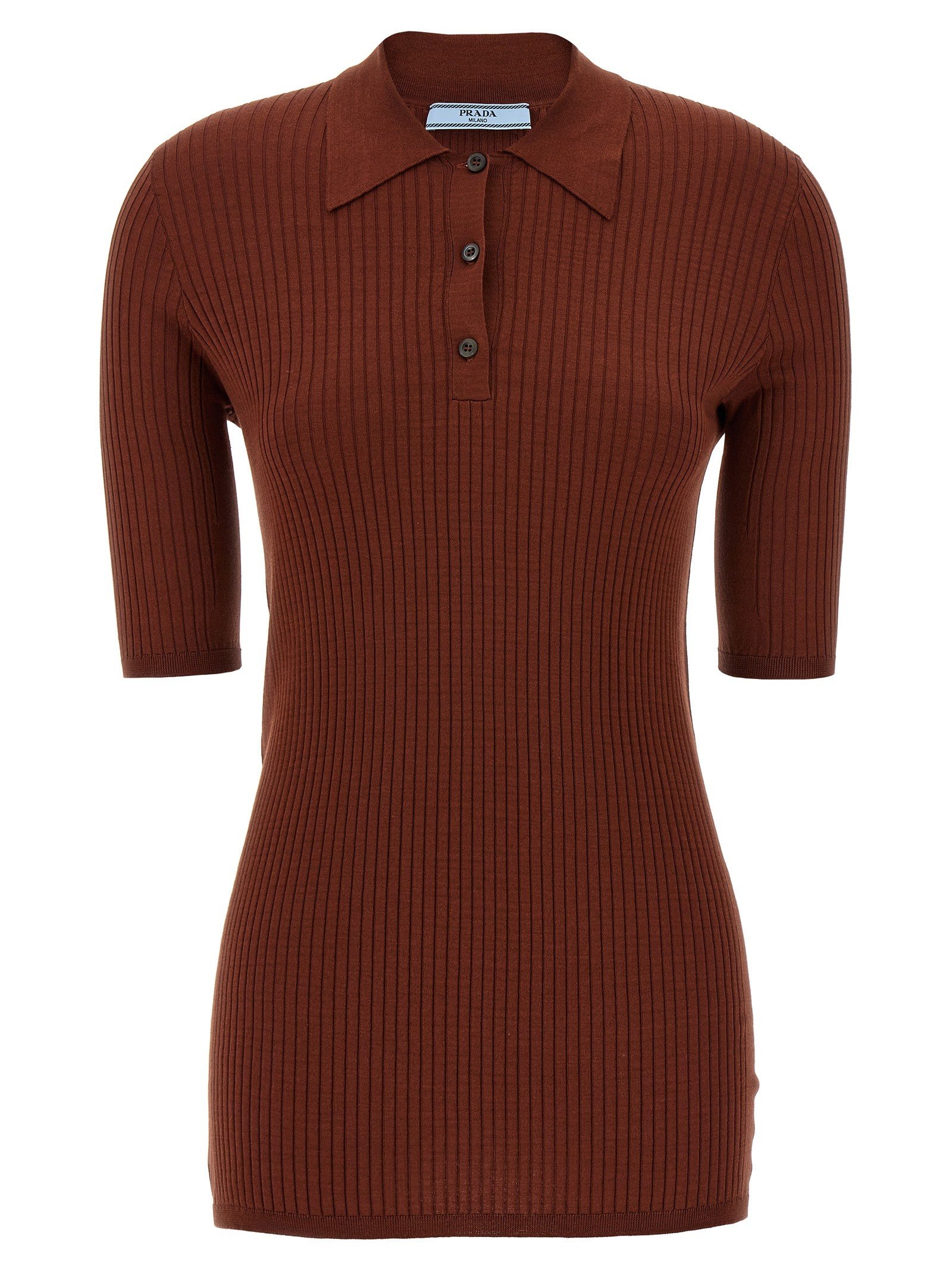 Prada Ribbed poloshirt