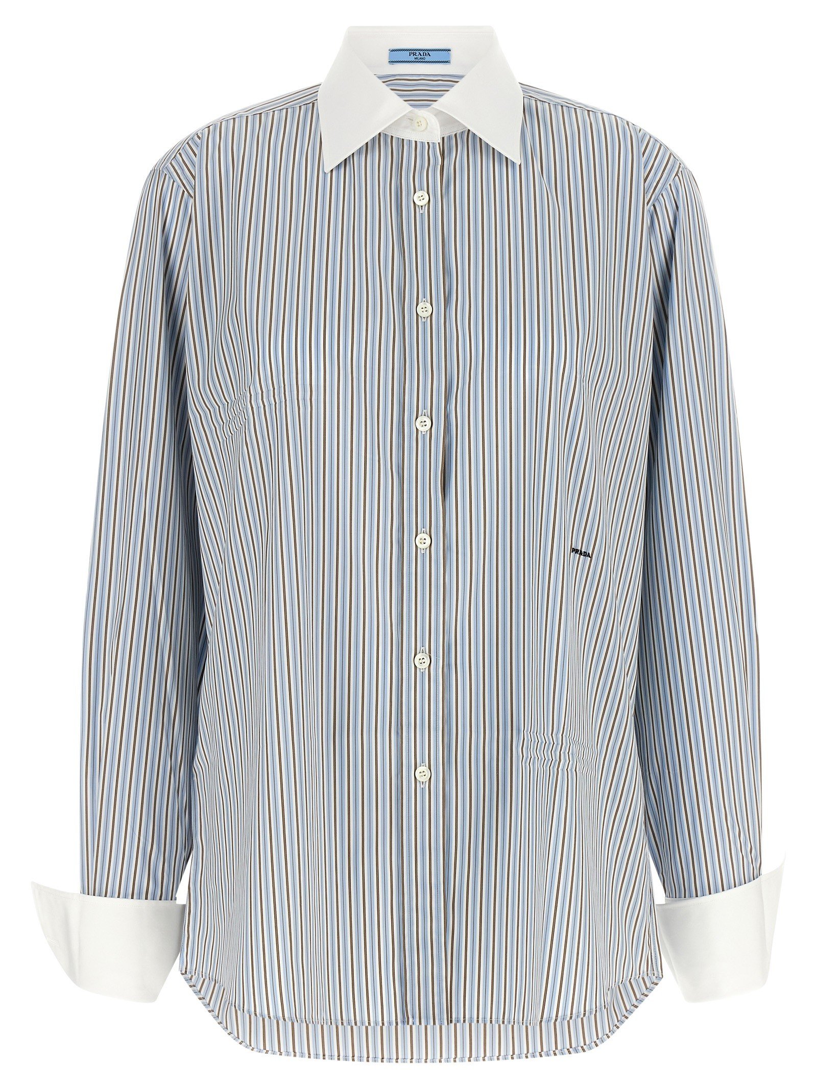 Prada Striped poplin overhemd