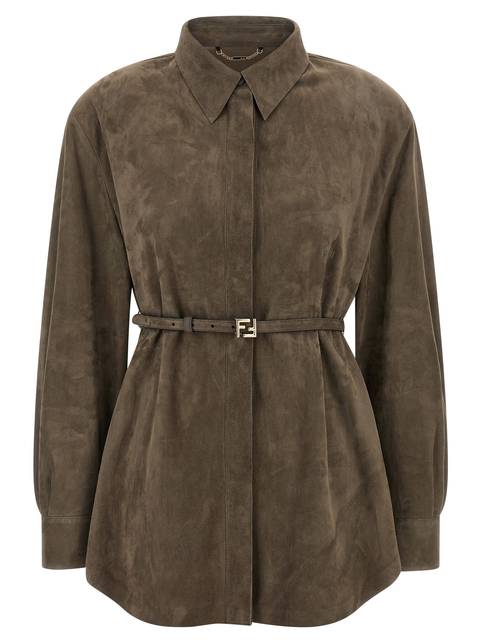 Fendi Suède overhemd