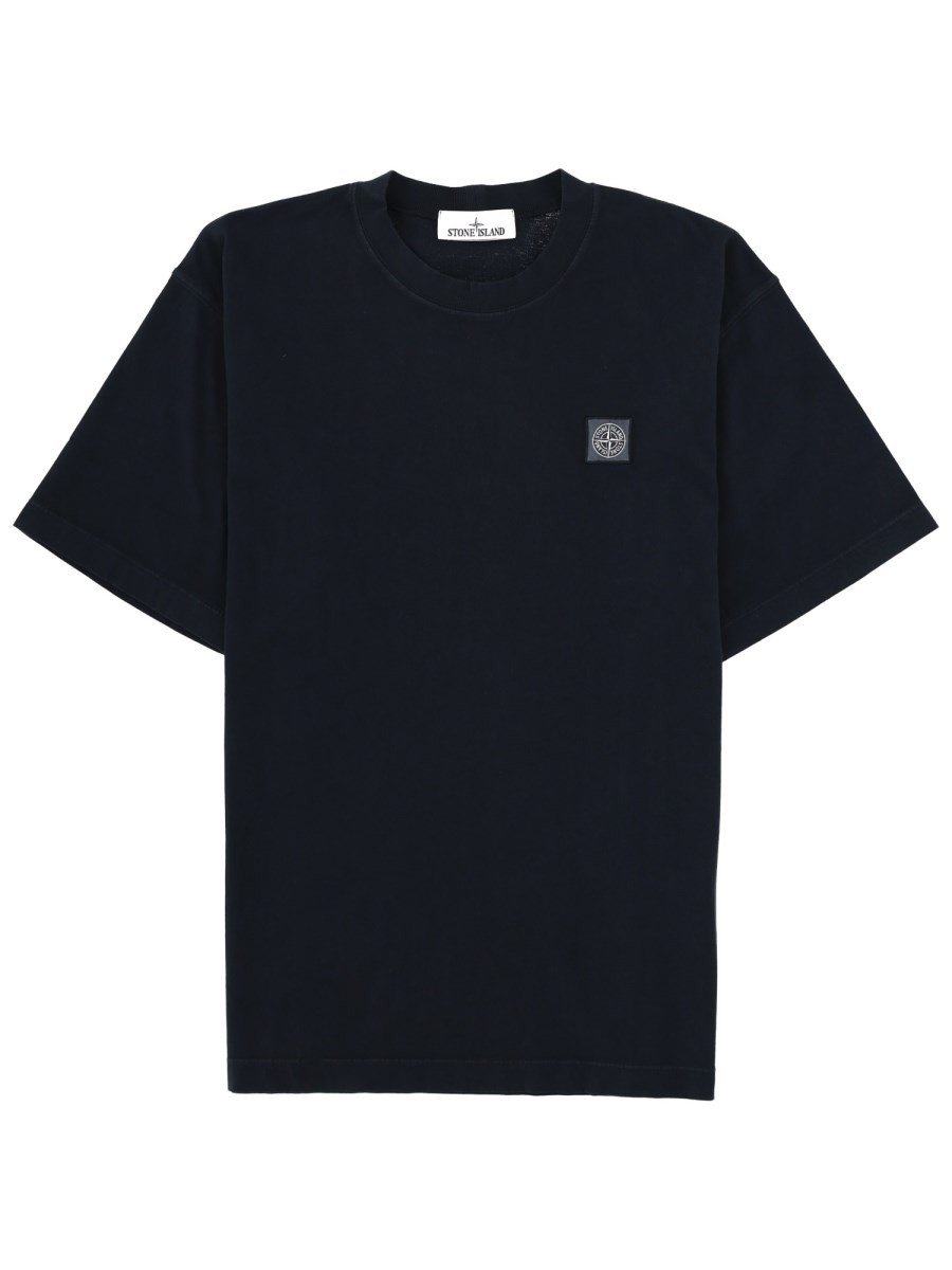 Stone Island T-shirt met logopatch