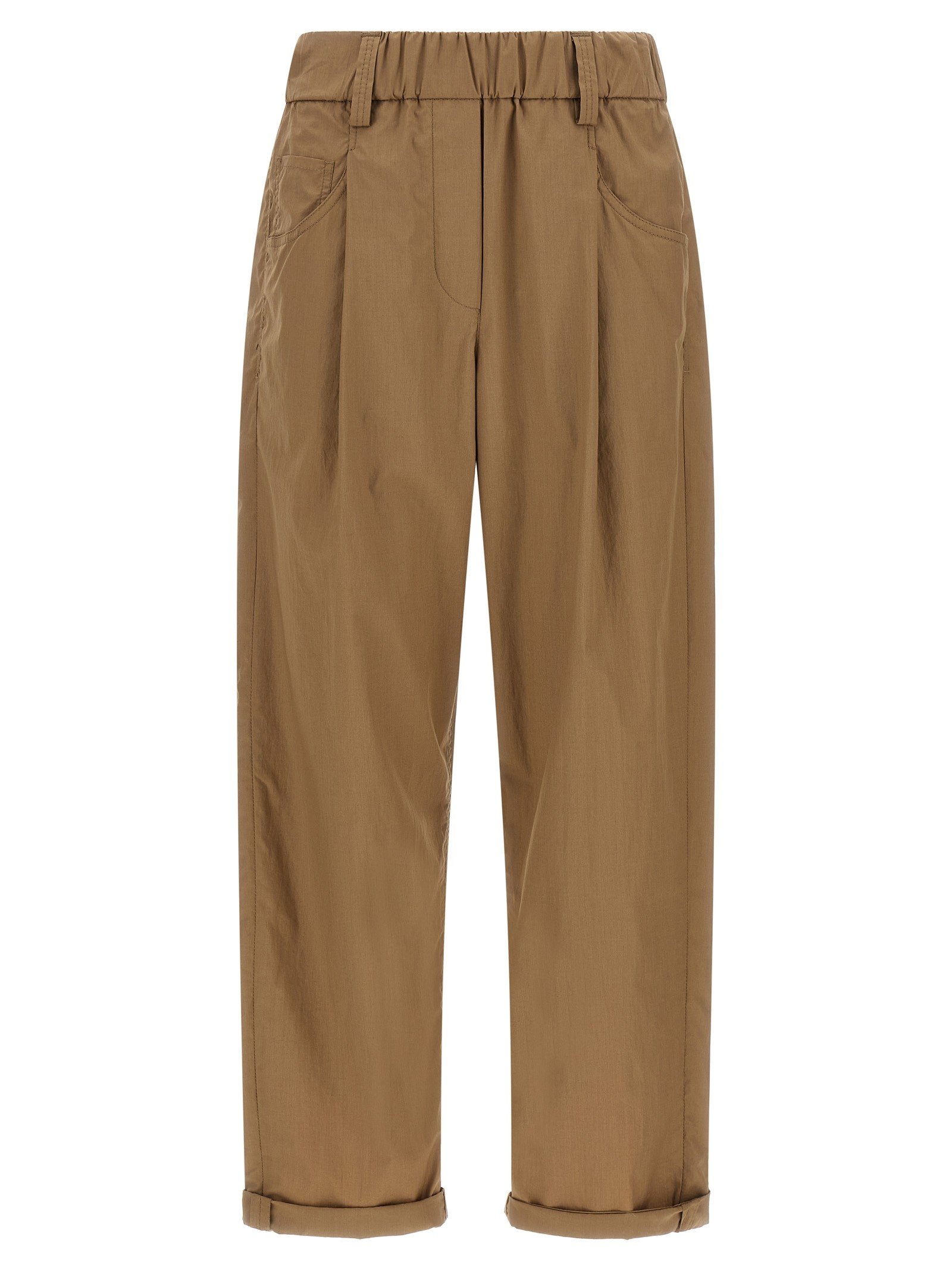 Brunello Cucinelli Track poplin broek